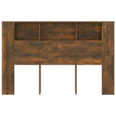 Vidaxl Vzglavna omarica dimljeni hrast 160x18,5x104,5 cm
