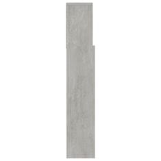 Vidaxl Vzglavna omarica betonsko siva 120x19x103,5 cm