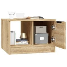 Vidaxl Klubska mizica sonoma hrast 50x50x36 cm konstruiran les