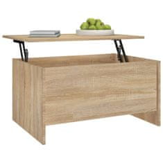 Vidaxl Klubska mizica sonoma hrast 80x55,5x41,5 cm konstruiran les