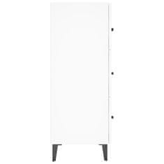 Vidaxl Komoda bela 69,5x34x90 cm inženirski les