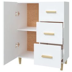 Vidaxl Komoda bela 69,5x34x90 cm inženirski les