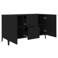 Vidaxl Komoda črno 100x36x60 cm inženirski les