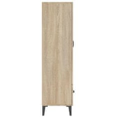 Vidaxl Visoka omarica sonoma hrast 70x31x115 cm konstruiran les