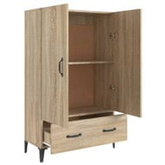 Vidaxl Visoka omarica sonoma hrast 70x31x115 cm konstruiran les