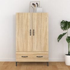 Vidaxl Visoka omarica sonoma hrast 70x31x115 cm konstruiran les