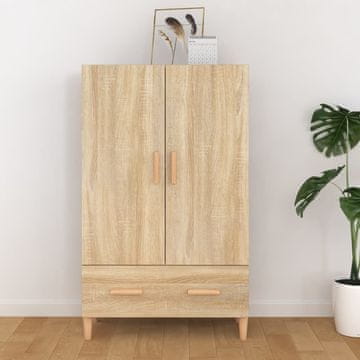 Vidaxl vidaXL Visoka omarica sonoma hrast 70x31x115 cm, material na osnovi lesa