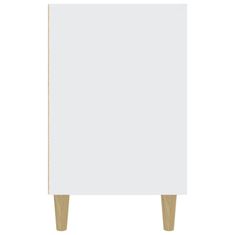 Vidaxl Komoda bela 100x36x60 cm inženirski les