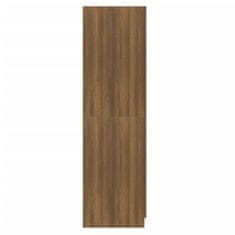 Greatstore Garderobna omara rjavi hrast 80x52x180 cm konstruiran les