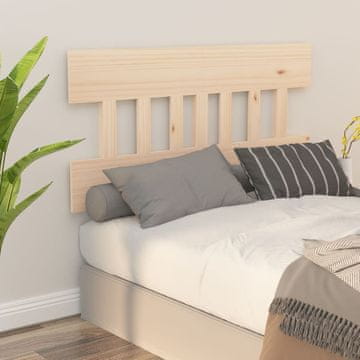 Vidaxl vidaXL Vzglavje postelje 123,5x3x81 cm masivni borov les