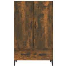 Vidaxl Visoka omarica dimljeni hrast 70x31x115 cm konstruiran les