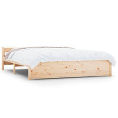 Vidaxl Posteljni okvir iz trdnega lesa 150x200 cm 5FT