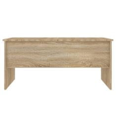 Vidaxl Klubska mizica sonoma hrast 102x50,5x46,5 cm konstruiran les