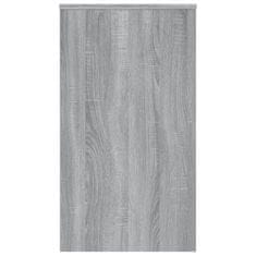 Vidaxl Pisalna miza siva sonoma 90x40x72 cm konstruiran les