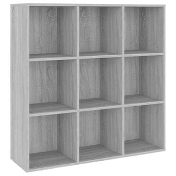 Vidaxl Knjižna omara siva sonoma 98x29x97,5 cm