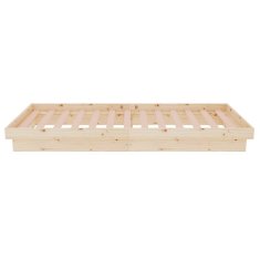Vidaxl Posteljni okvir iz trdnega lesa 75x190 cm 2FT6