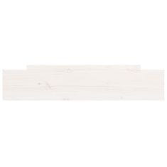 Vidaxl Posteljni predal 2 kosa bela trdna borovina
