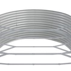 Vidaxl Visoka greda iz cinkanega jekla 544x100x36 cm rjava