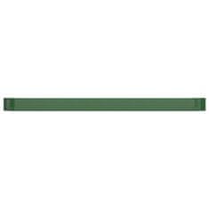Vidaxl Visoka greda iz cinkanega jekla 544x100x36 cm zelena