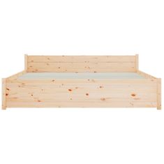 Vidaxl Posteljni okvir iz trdnega lesa 150x200 cm 5FT