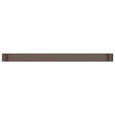 Vidaxl Visoka greda iz cinkanega jekla 507x100x36 cm rjava