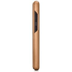 iCARER curved edge vintage folio preklopna torbica iz pravega usnja za samsung galaxy s20+ kaki (rs992007-gg)