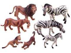 JOKOMISIADA Set figuric živali Safari lev, zebra ZA2987