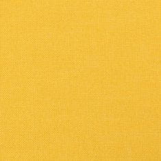 Vidaxl Stolček za noge rumen 78x56x32 cm blago