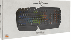 White Shark GK-2104 Templar tipkovnica, SLO, USB, črna
