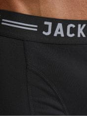 Jack&Jones 3 PAKET - moške boksarice SENSE 12081832 Black Black pas (Velikost S)