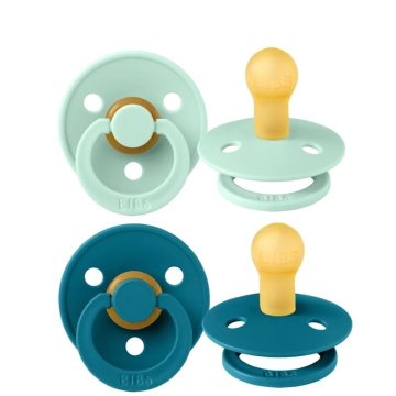 shumee Slinčki, pakiranje 2 kosov, Nordic Mint & Forest Lake, pomirjujoča duda, iz gume Hevea