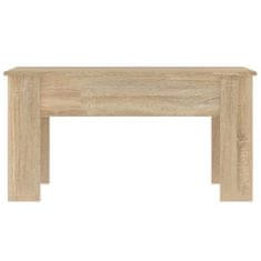 Vidaxl Klubska mizica sonoma hrast 101x49x52 cm konstruiran les