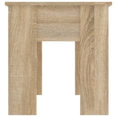 Vidaxl Klubska mizica sonoma hrast 101x49x52 cm konstruiran les