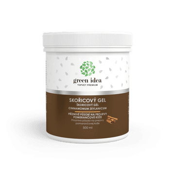 GREEN IDEA Masažni gel s cimetom 500 ml