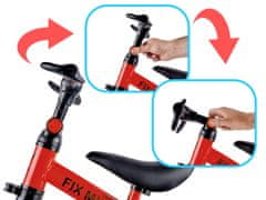 WOWO Tricikel 3 v 1 s pedali - Red Trike Fix Mini