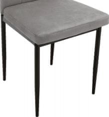 Danish Style Jedilni stol Kelly, siv