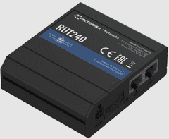 Teltonika RUT240 usmerjevalnik, industrijski, LTE, črn (RUT24006E000)