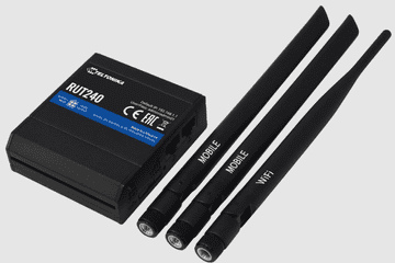 Teltonika RUT240 usmerjevalnik, industrijski, LTE, črn (RUT24006E000)