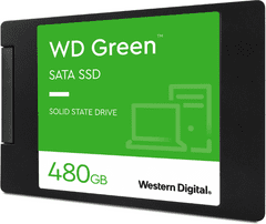WD Green SSD disk, 480 GB, 3D NAD, 6,35 cm, SATA III (WDS480G3G0A)