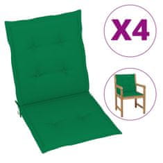 Vidaxl Blazine za vrtne stole 4 kosi zelene 100x50x3 cm oxford tkanina