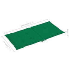 Vidaxl Blazine za vrtne stole 4 kosi zelene 100x50x3 cm oxford tkanina