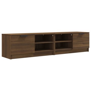 Vidaxl TV omarica 2 kosa rjavi hrast 80x35x36,5 cm konstruiran les