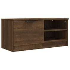 Vidaxl TV omarica 2 kosa rjavi hrast 80x35x36,5 cm konstruiran les