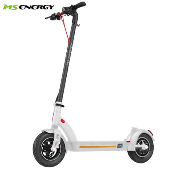 MS ENERGY e10 električni skiro, 25,4 cm (10) pnevmatike, 450W motor, bel