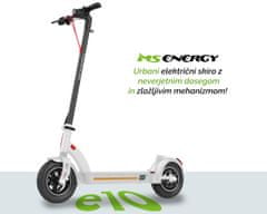 MS ENERGY e10 električni skiro, 25,4 cm (10) pnevmatike, 450W motor, bel