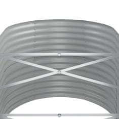 Vidaxl Visoka greda iz cinkanega jekla 152x80x68 cm srebrna