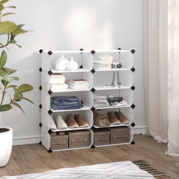 Vidaxl vidaXL Stojalo za čevlje prozorno 84x32x88,5 cm PP