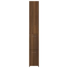 Vidaxl Kopalniška omarica rjavi hrast 25x25x170 cm konstruiran les