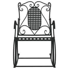 Vidaxl Gugalna klop 84 cm črno jeklo