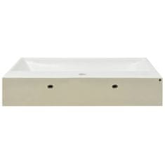 Vidaxl Umivalnik z Odprtino za Pipo Bela Keramika 76x42,5x14,5 cm